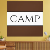 CAMP Sporty Retro Bold Brown White Wide Stripes