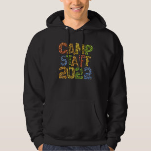 Camp Staff 2022 Leopard Print Host Summer Counselo Hoodie