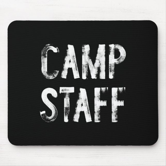 Camp Staff Counsellor Camping  Mouse Mat (Front)