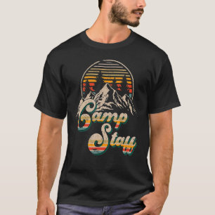 Camp Staff Outdoor Sunset Summer Camping T-Shirt