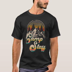 Camp Staff Outdoor Sunset Summer Camping T-Shirt