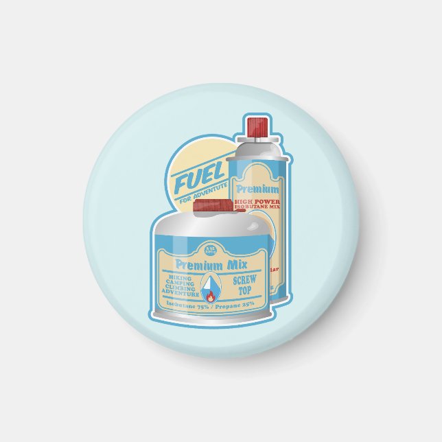 Camp Stove gas canisters Propane Butane Magnet (Front)