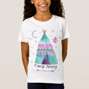 Camp T-Shirt Girl Camping T-Shirt
