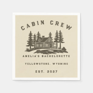 Camp Theme Camping Weekend Bachelorette Party Napkin