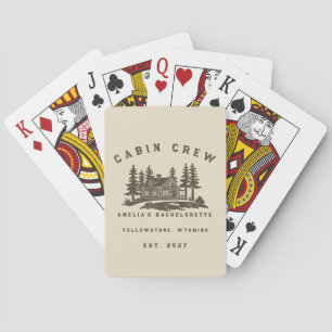 Camp Theme Camping Weekend Bachelorette Party Playing Cards