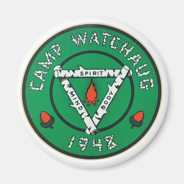 Camp Watchaug Logo Magnet (Front)