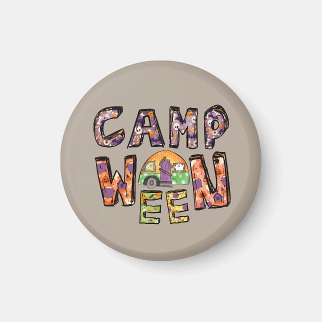 Camp Ween Halloween Camper Design Magnet (Front)