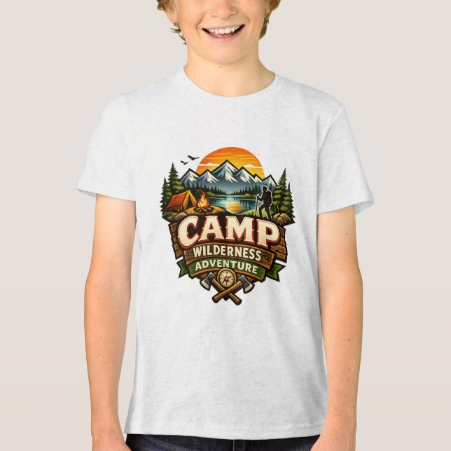 Camp Wilderness Adventure Tri-Blend Shirt (Front)