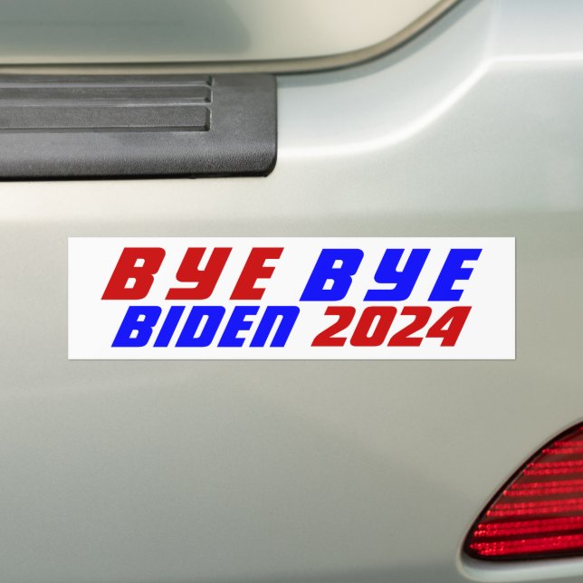 Campaign 2024 Bye Bye President Joe BIDEN Save USA Bumper Sticker (On Car)