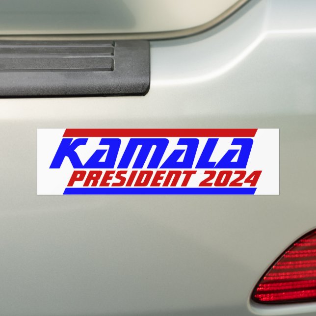 Campaign 2024 election KAMALA HARRIS President  Bumper Sticker (On Car)