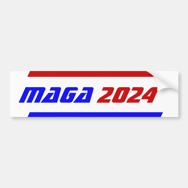 Campaign 2024 election MAGA President TRUMP Bumper Bumper Sticker (Front)