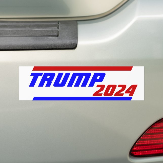 Campaign 2024 election next President TRUMP Bumper Sticker (On Car)