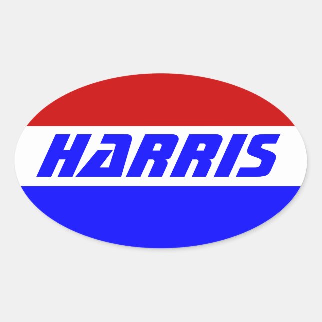 Campaign 2024 election President VP KAMALA HARRIS Oval Sticker (Front)
