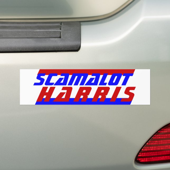 Campaign 2024 President KAMALA SCAMALOT HARRIS  Bumper Sticker (On Car)