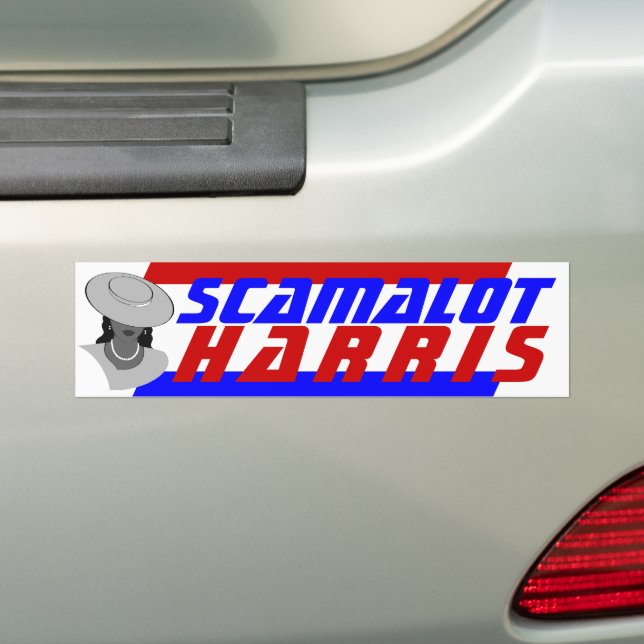 Campaign 2024 President KAMALA SCAMALOT HARRIS  Bumper Sticker (On Car)