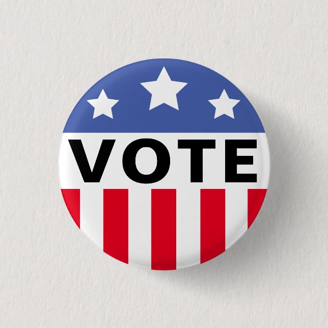 Campaign Election Vote Template 3 Cm Round Badge (Front)