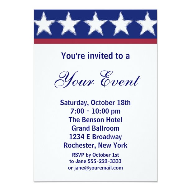 Political Campaign Party Invitations Zazzle Uk