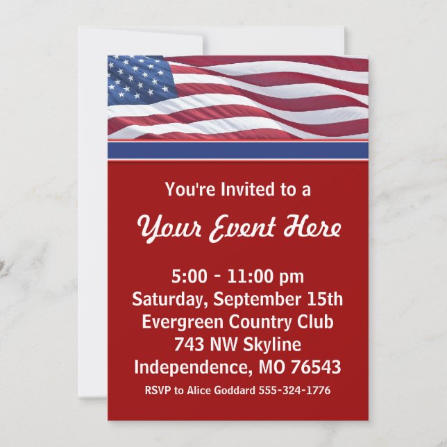Campaign Party Invitation Template (Front)