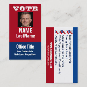 Campaign Political Template Business Card