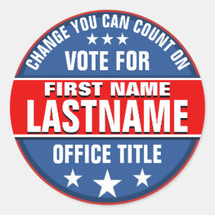 Campaign Template Classic Round Sticker