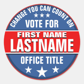 Campaign Template Classic Round Sticker