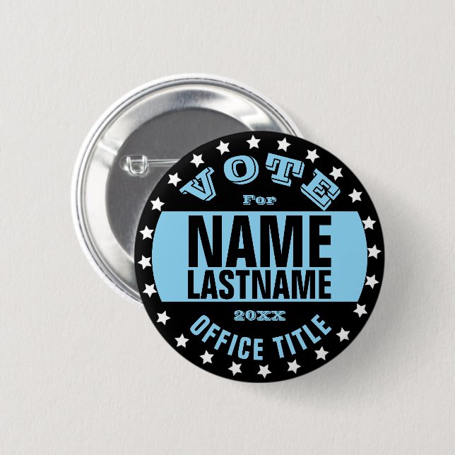 Campaign Template Custom 6 Cm Round Badge (Front & Back)