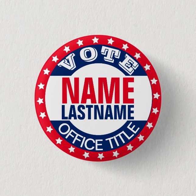 Campaign Template Custom Blank 3 Cm Round Badge (Front)