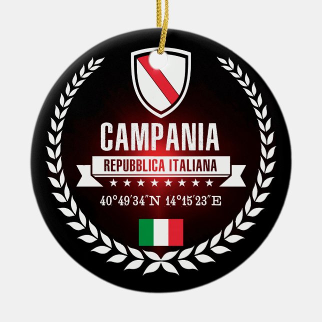 Campania Ceramic Tree Decoration (Front)