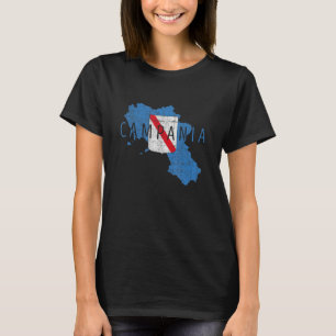 Campanian Map Word Art  Campania Italy Souvenir T-Shirt
