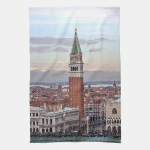Campanile di San Marco, Venice Italy Tea Towel