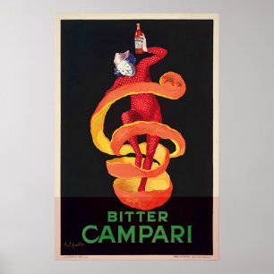 Campari Liqueur Vintage Food and Drink Poster