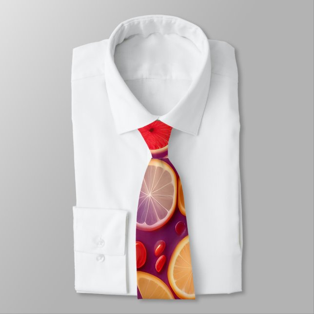 Campari Soda Colourful Pattern Tie (Tied)