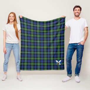 Campbell Argyll Ancient Plaid Scotts Campbell Argy Fleece Blanket