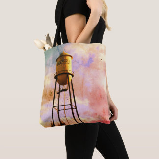 Campbell CA Water Tower Brushed Polyester Tote