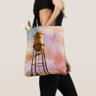 Campbell CA Water Tower Brushed Polyester Tote