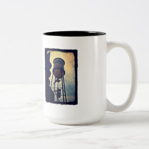 Campbell CA Water Tower Two Tone Mug