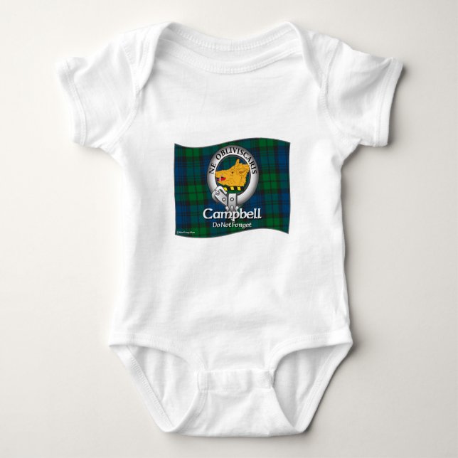 Campbell Clan Baby Bodysuit (Front)