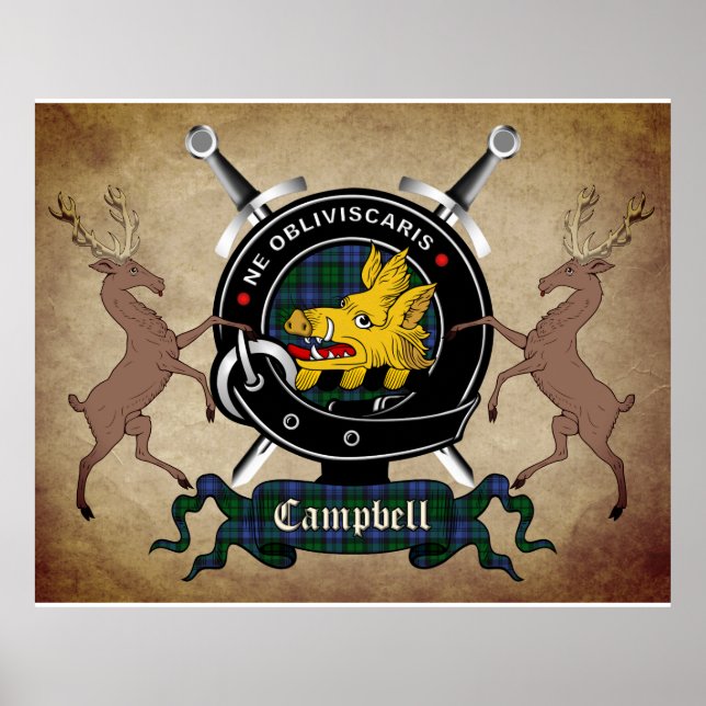 Campbell Clan Badge Poster (Front)