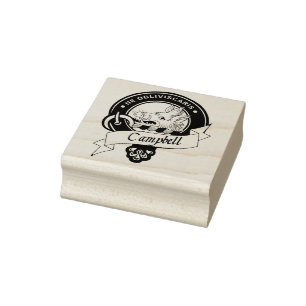 Campbell Clan Badge Rubber Stamp