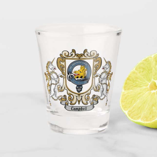 Campbell Clan Badge Shot Glass (Front)