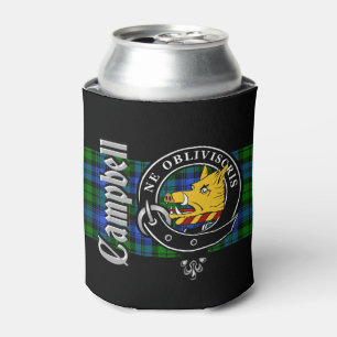 Campbell Clan Badge & Tartan Can Cooler
