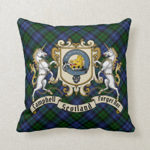 Campbell Clan Badge & Tartan Cushion