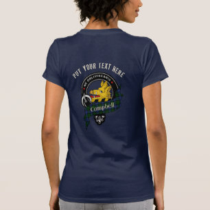  Campbell Clan Badge & Tartan Personalised T-Shirt