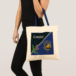Campbell Clan Badge & Tartan Tote Bag