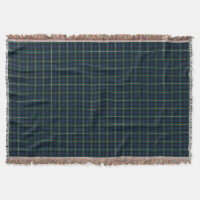 Campbell Clan Navy Blue and Green Tartan