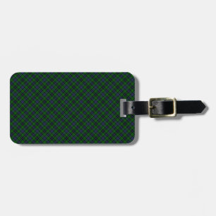 Campbell Clan Tartan Designed Print Luggage Tag