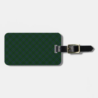 Campbell Clan Tartan Designed Print Luggage Tag