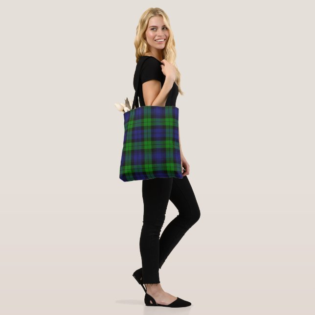Campbell Clan Tartan Plaid Black Watch Tote Bag (On Model)