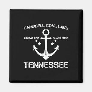 Campbell Cove Lake Tennessee Funny Fishing Camping Magnet