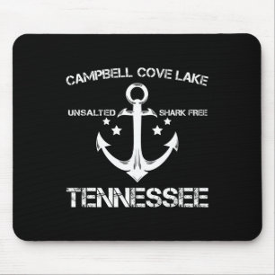 Campbell Cove Lake Tennessee Funny Fishing Camping Mouse Mat